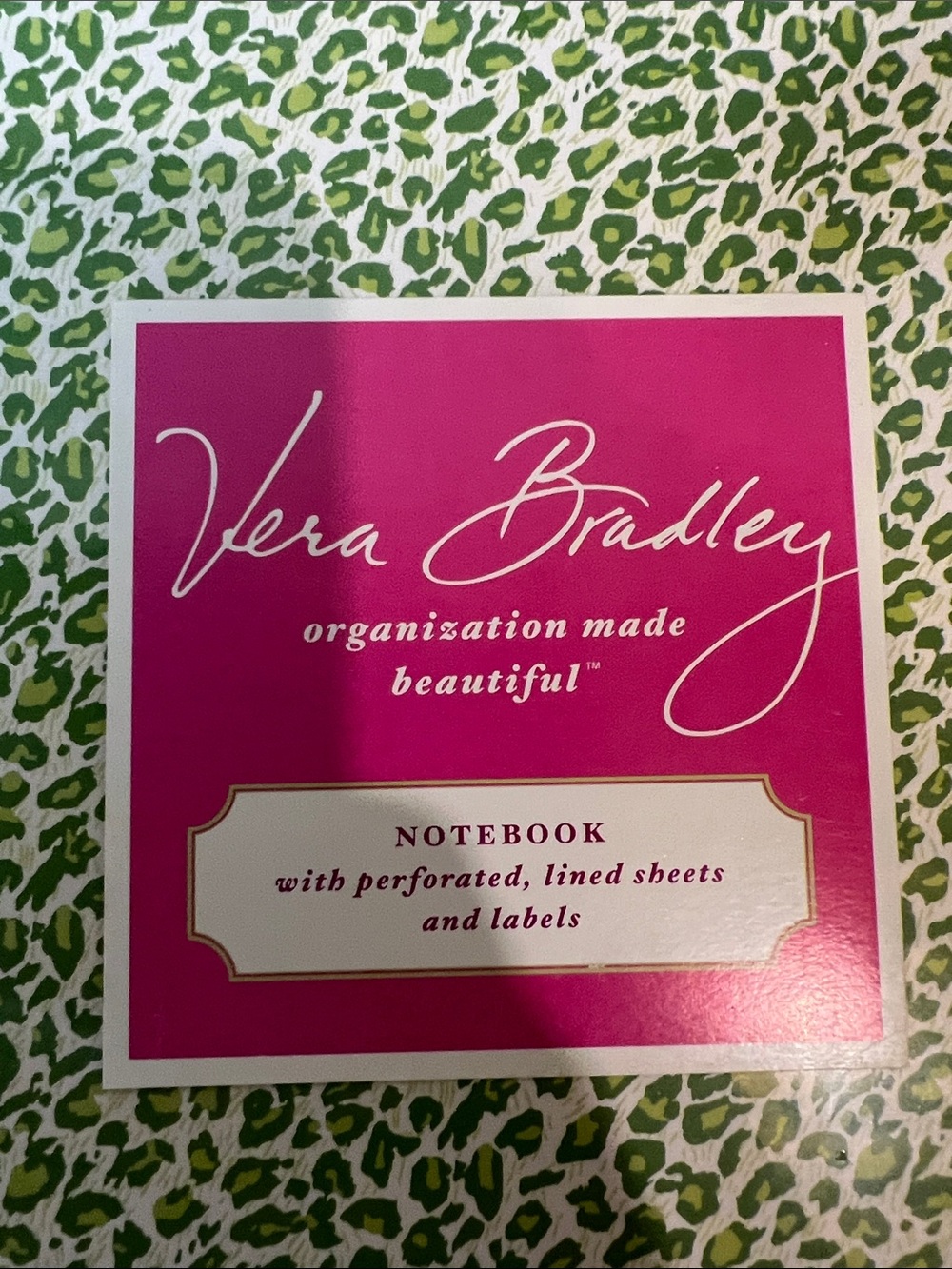 Vera Bradley Rare Petal Pink 9x11” Notebook Matches Bags &  Purses NWT Sealed! - Picture 3 of 7